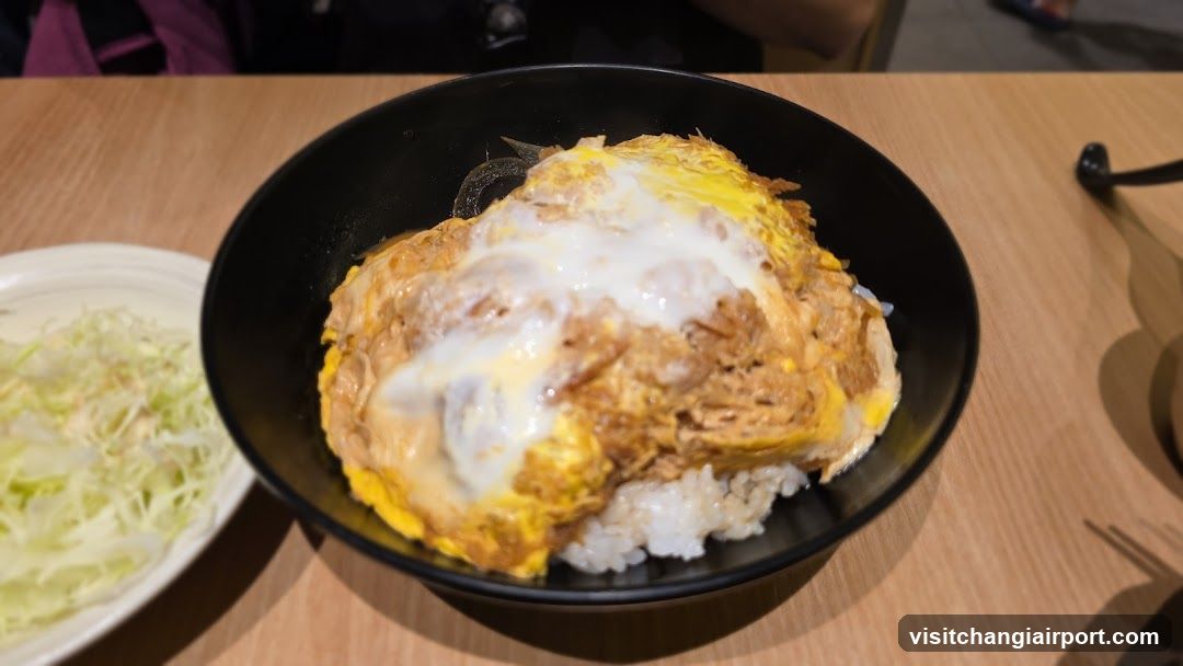 Egg Rice Bowl with Side Salad