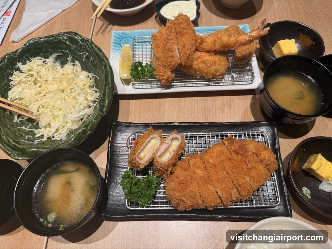 Japanese Katsu Meal Spread