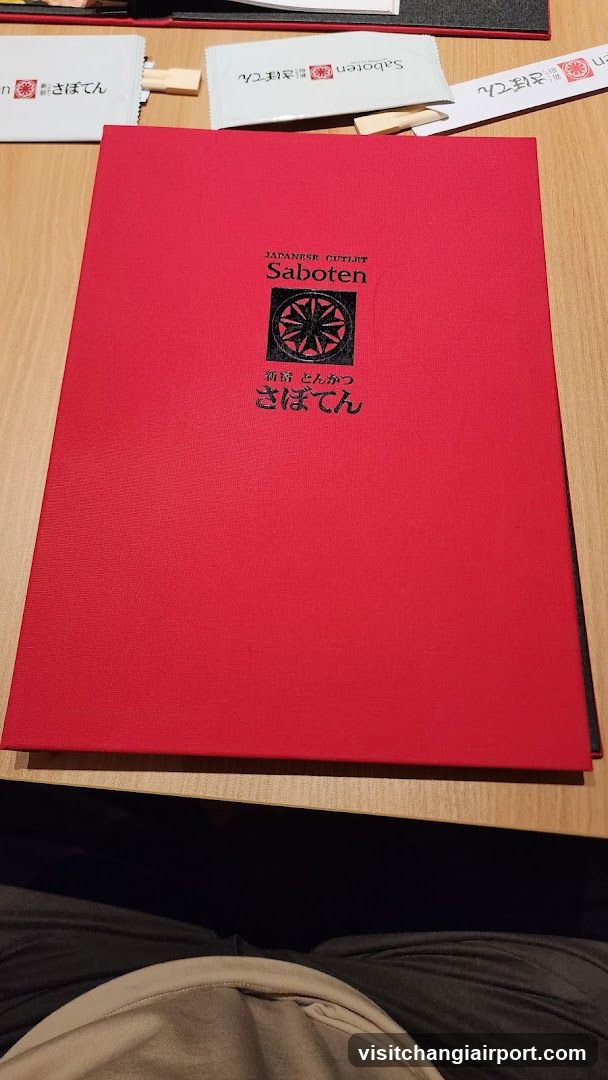 Saboten Menu Cover