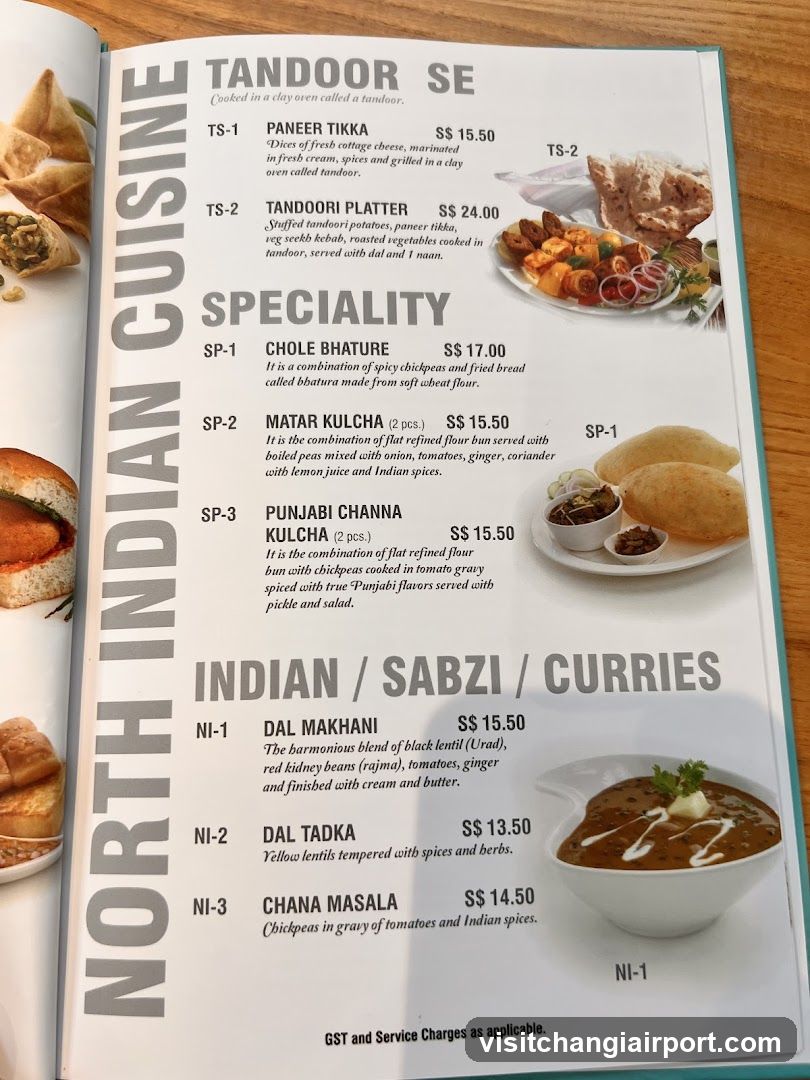 North Indian Cuisine Menu