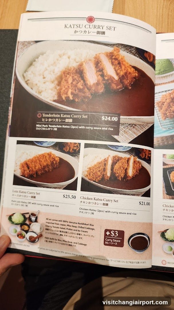 Katsu Curry Set Menu Page
