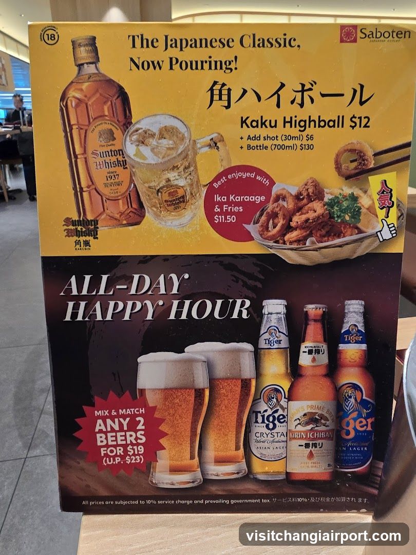 Saboten Menu Board
