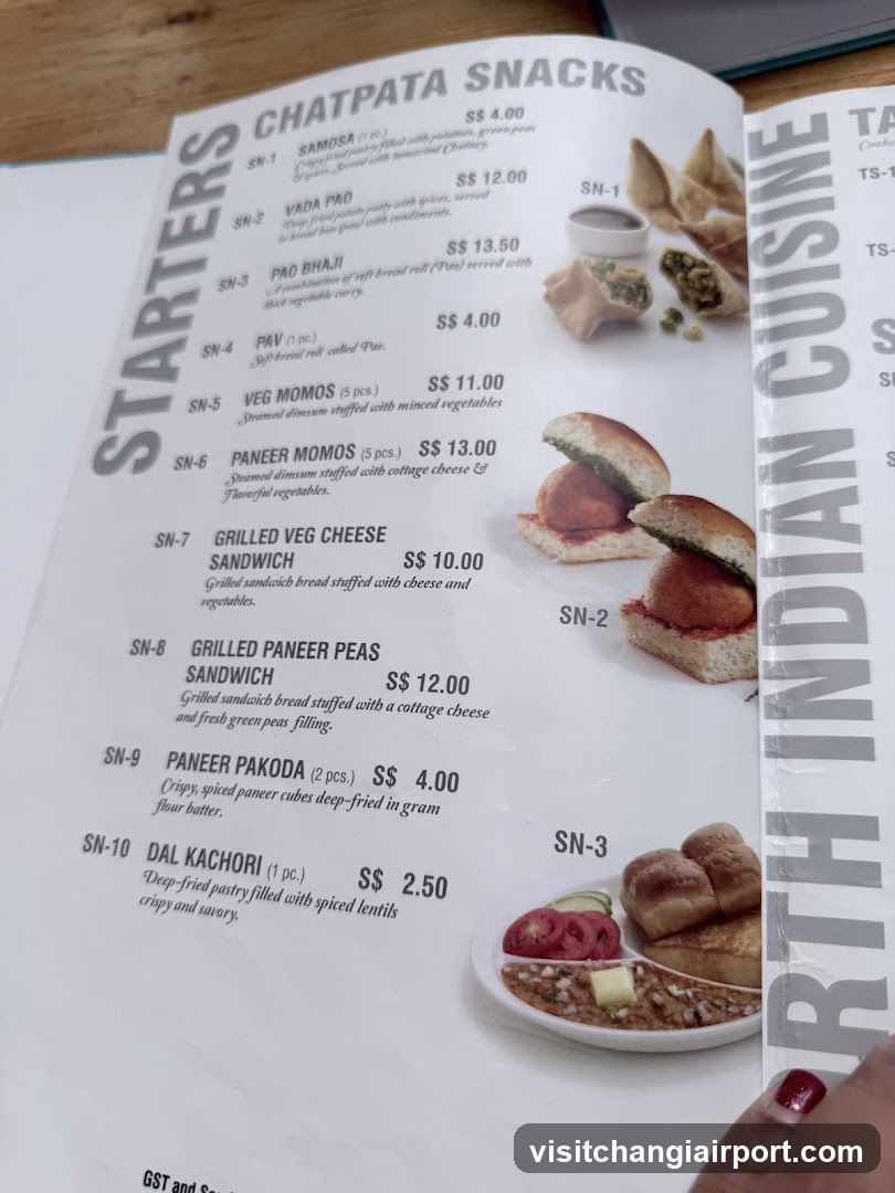 Chapata Snacks Menu