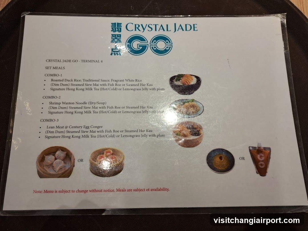Crystal Jade GO Menu