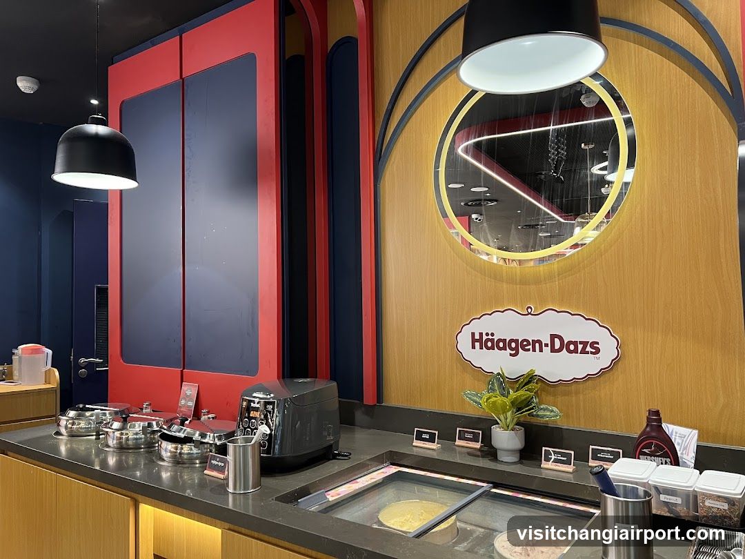 Häagen-Däs Ice Cream Bar Interior