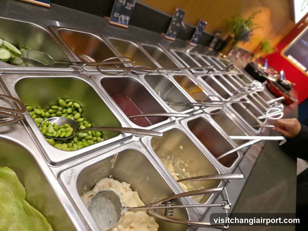 Salad Bar with Edamame and Other Ingredients