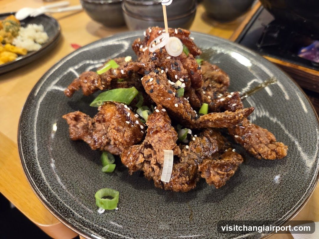 Fried Chicken with Sesame Seeds and Green Onions