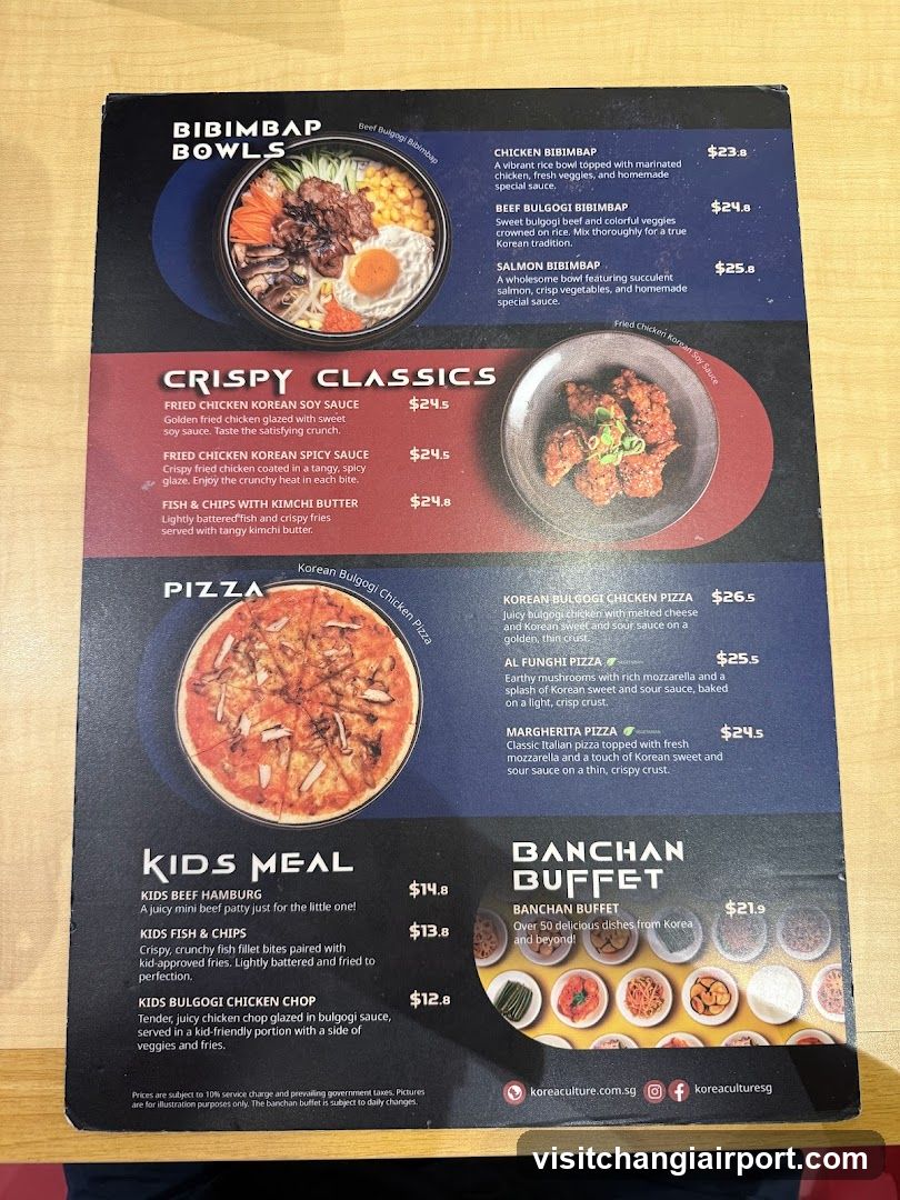 Bibimbap Bowls & Crispy Classics Menu