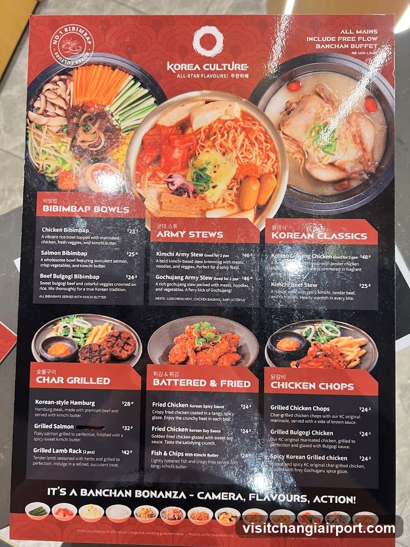 Korea Culture Menu
