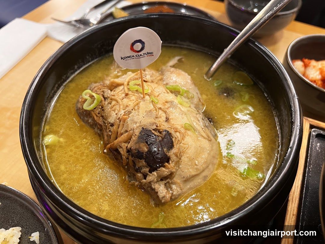 Korean Chicken Soup with Ginger and Scallions