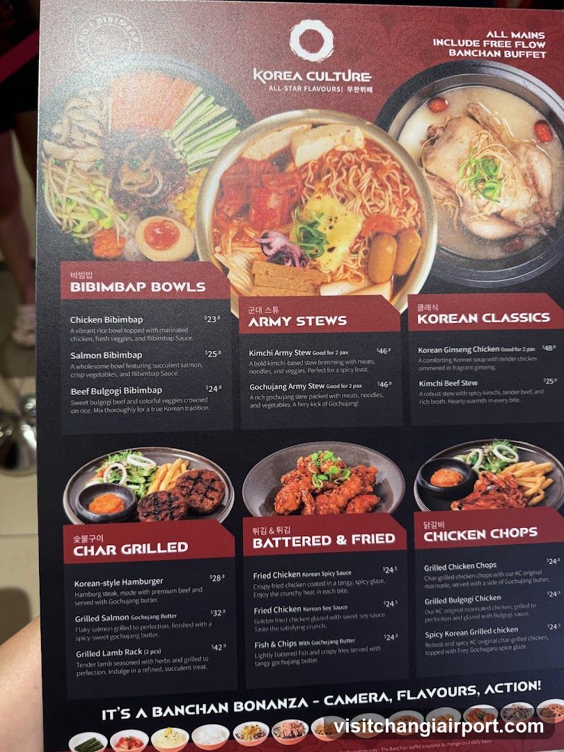 Korea Culture Menu