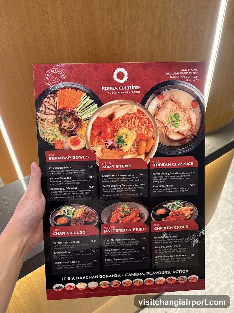 Korea Culture Menu Board