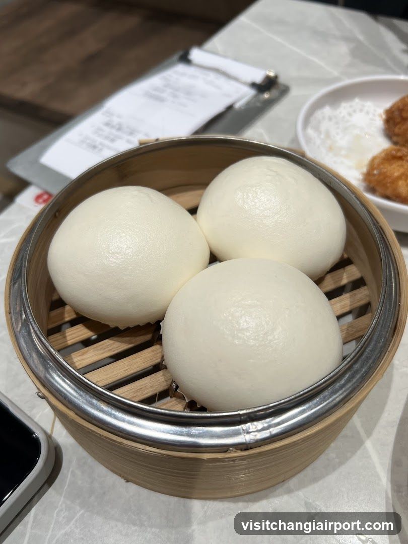 Steamed Buns in Bamboo Steamer