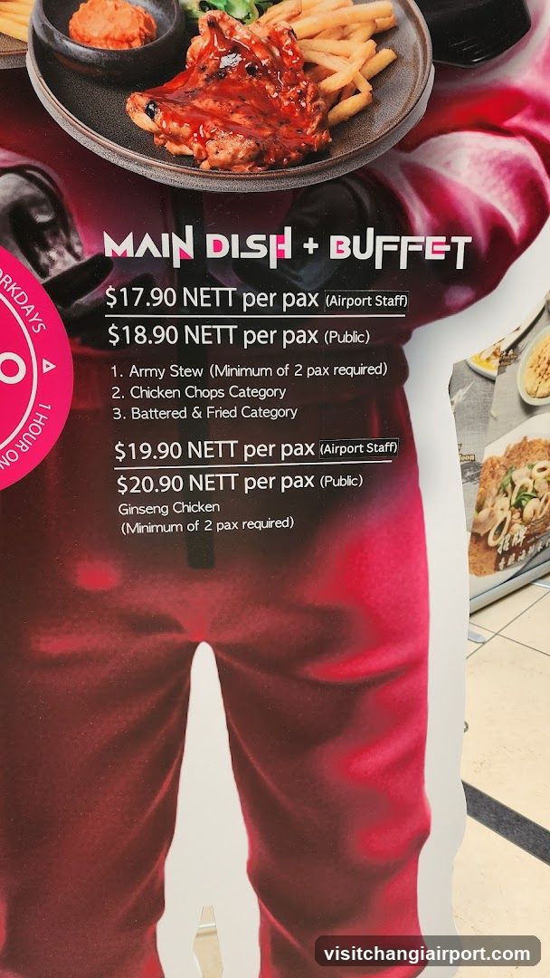 Main Dish + Buffet Menu Display