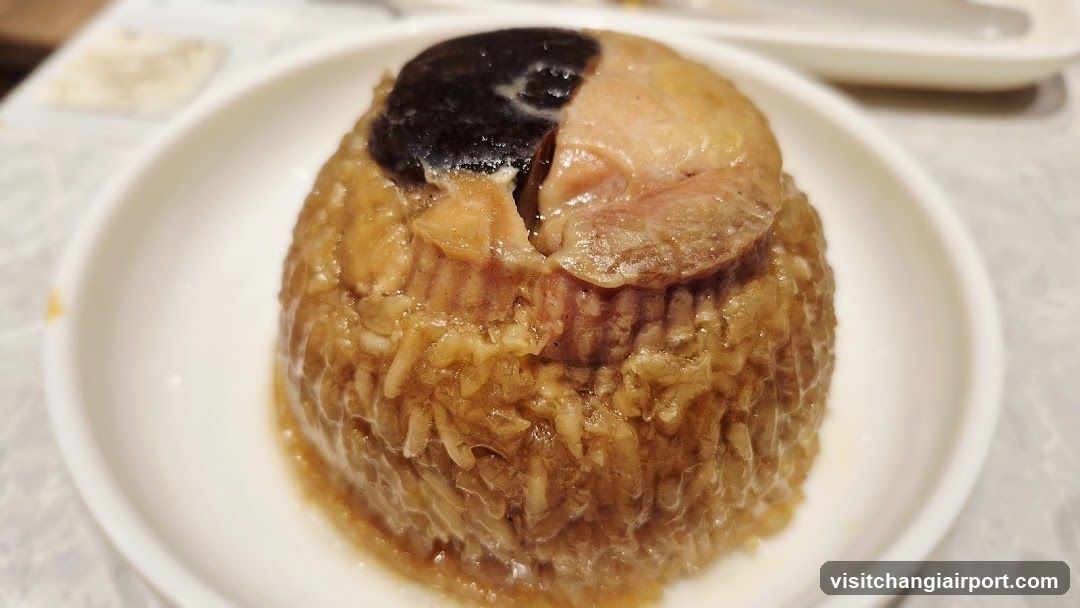 Steamed Rice Dish with Tofu and Shrimp