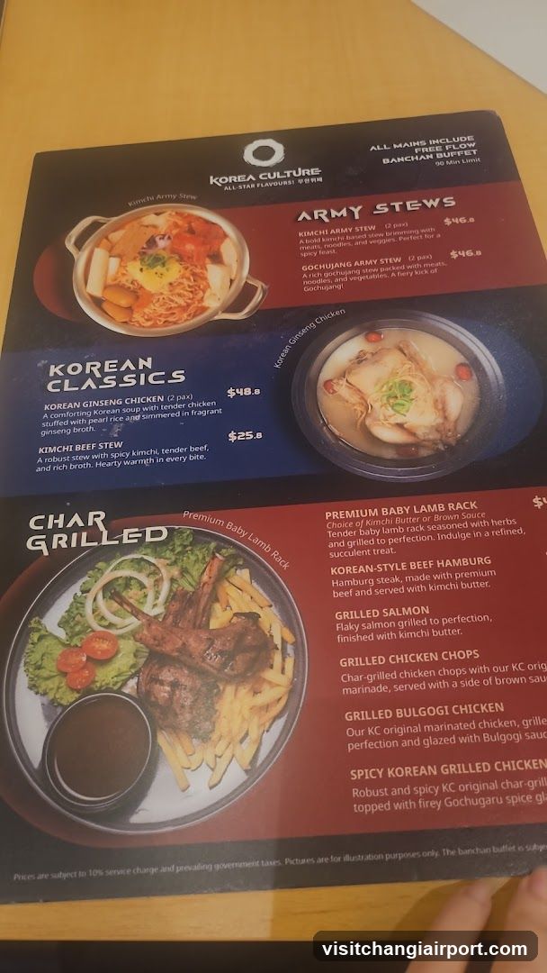 Korea Culture Menu