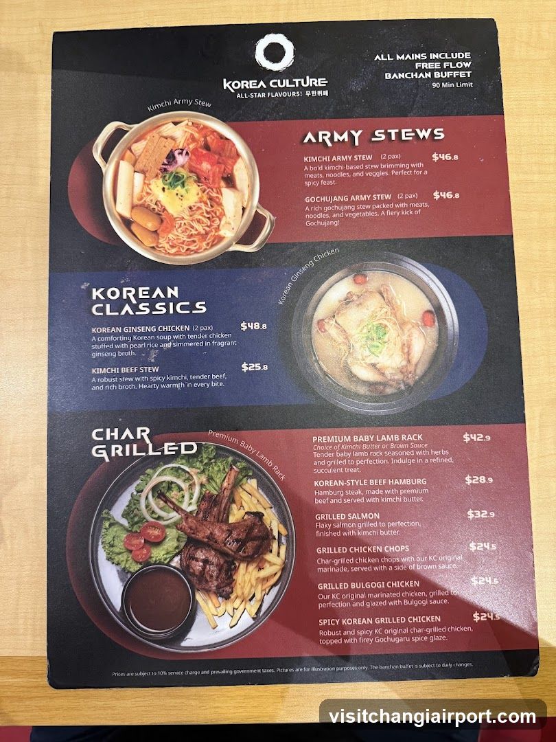 Korea Culture Menu