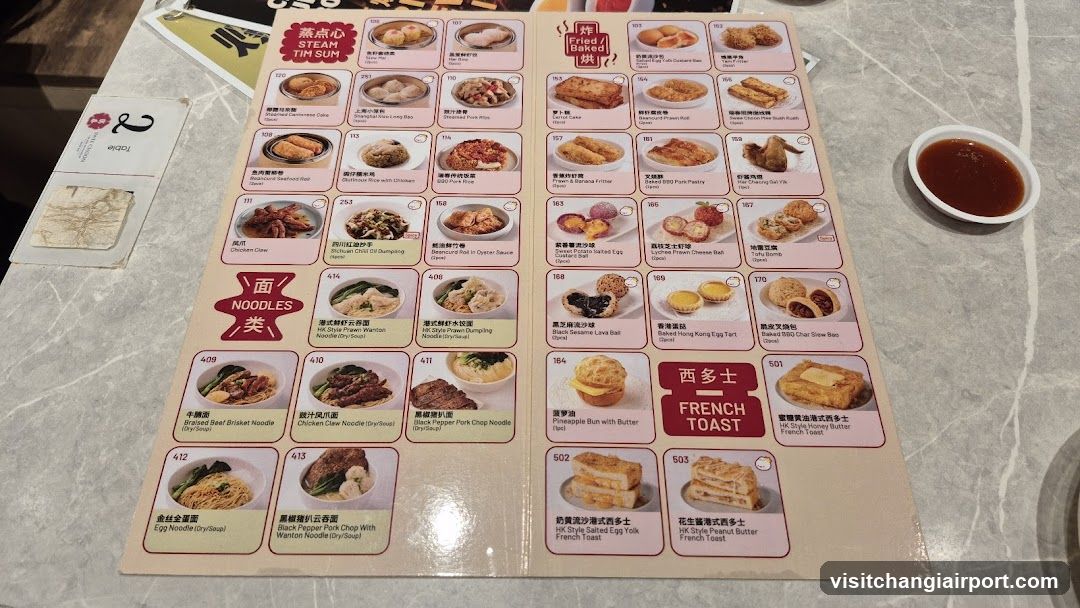 Restaurant Menu Display