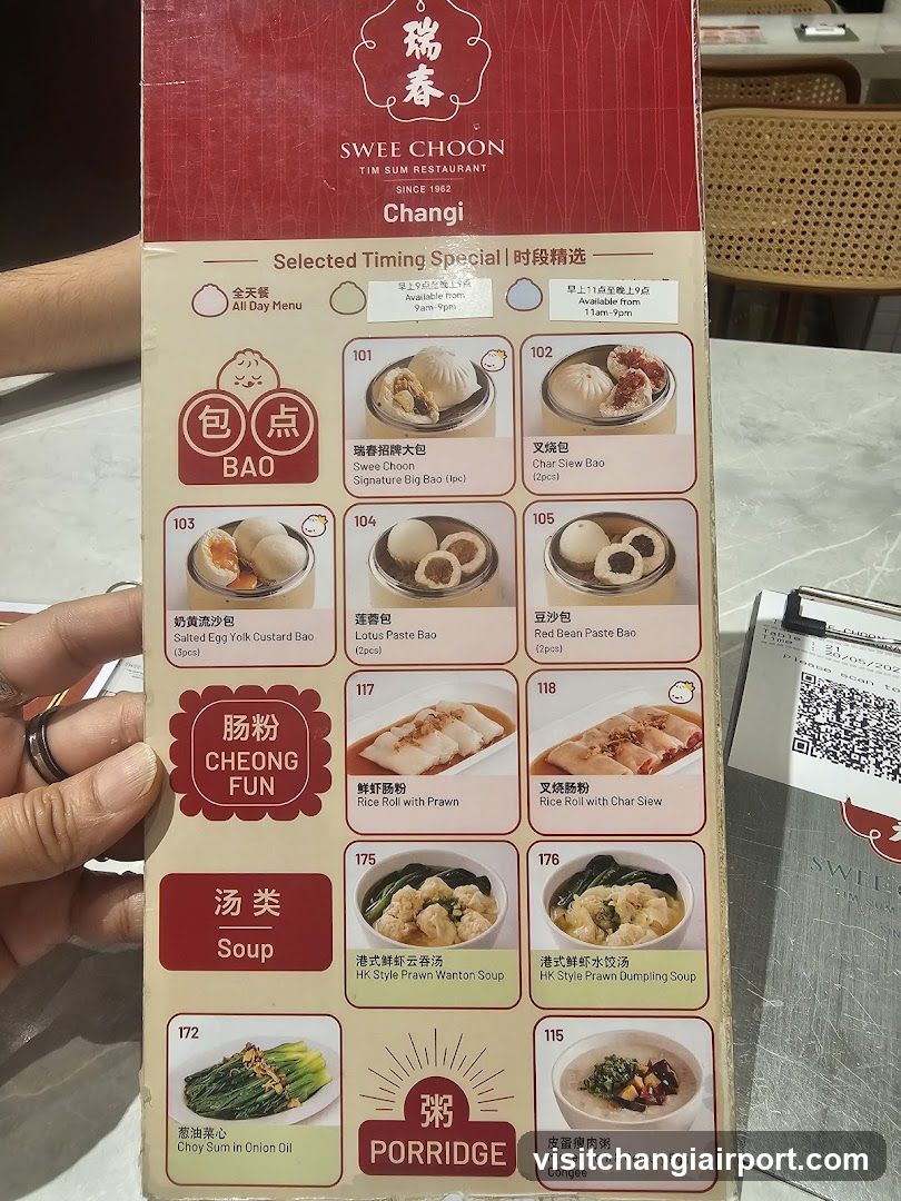 Swee Choon Tim Sum Restaurant - Selected Timing Special Menu