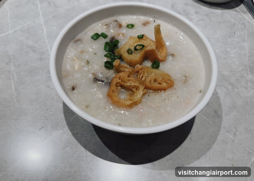 Congee with Fried Dough and Green Onions