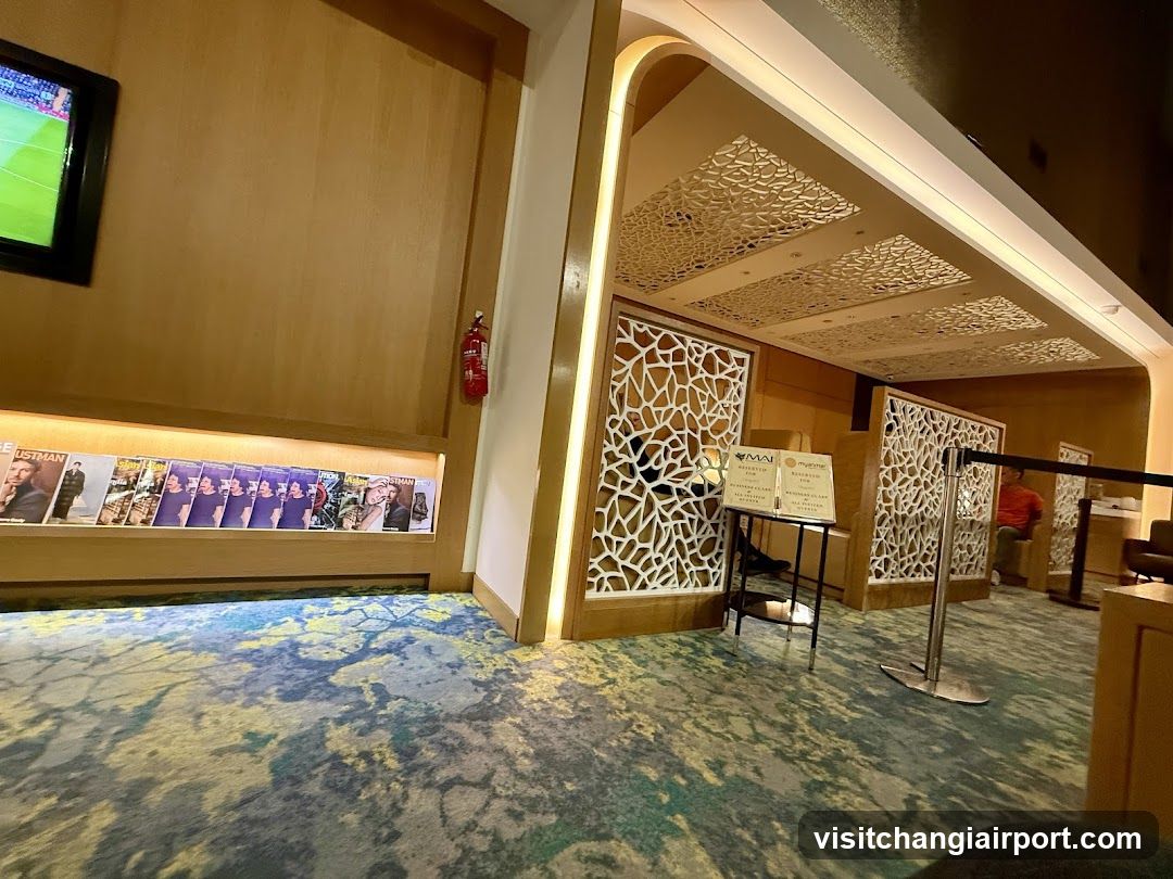 Lobby Interior with Decorative Screens