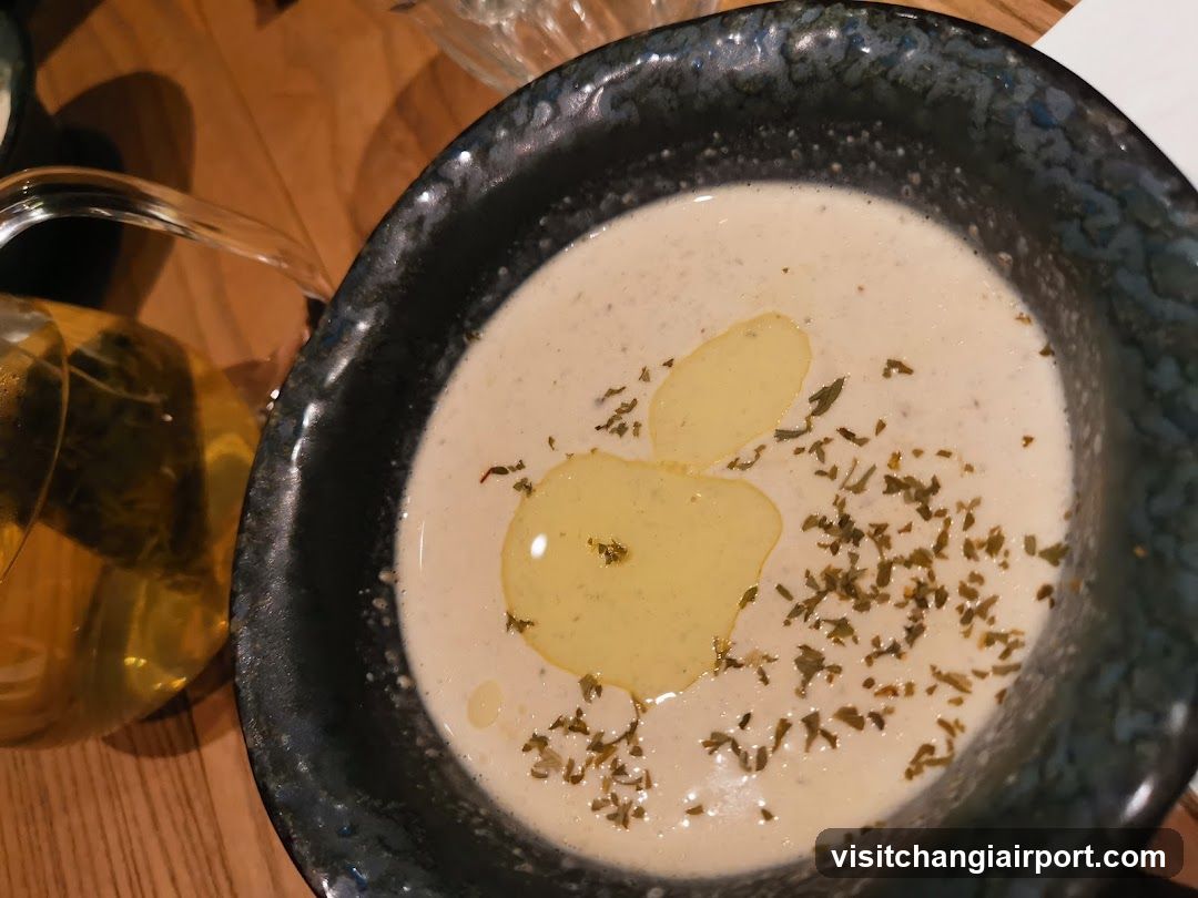 Creamy Soup with Garnish