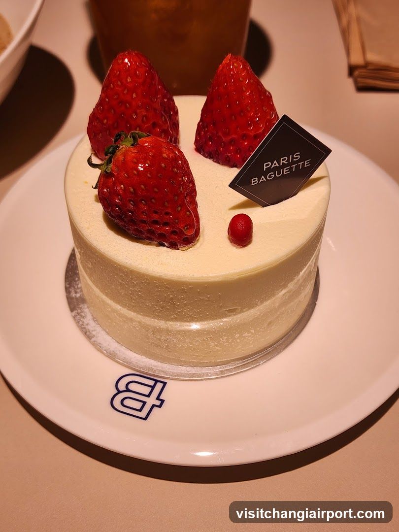 Strawberry Cake with Paris Baguette Tag