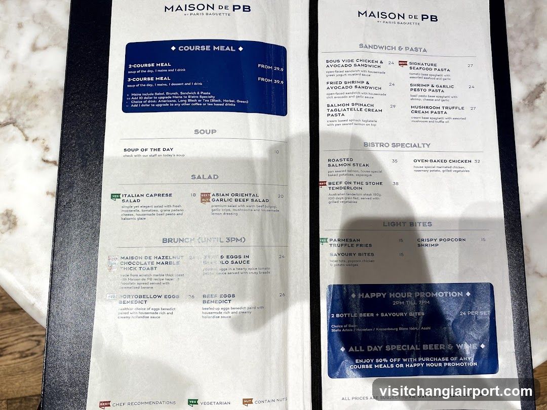 Maison de PB Menu
