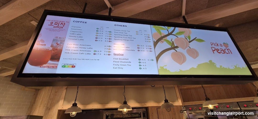 Coffee and Tea Menu Board