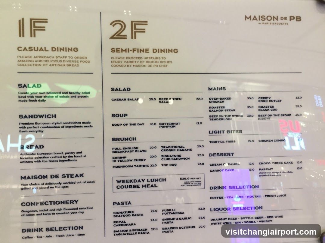 Maison de PB Menu