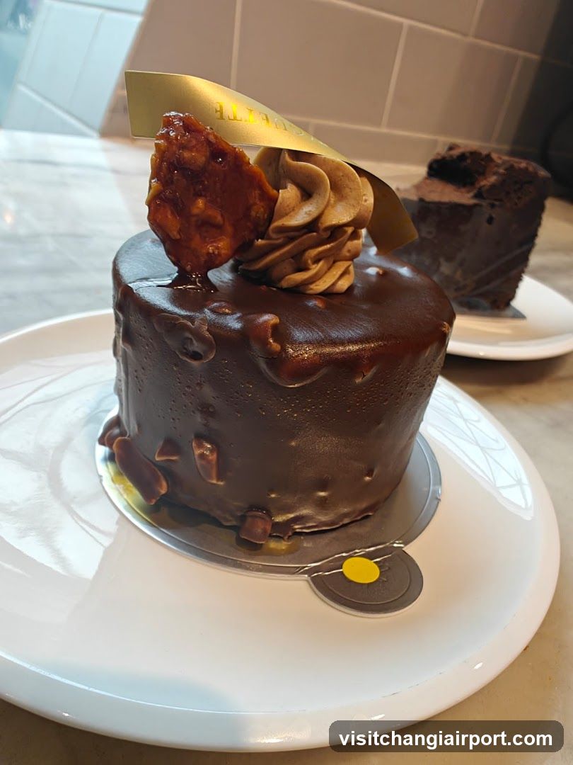Chocolate Cake with Gold Leaf