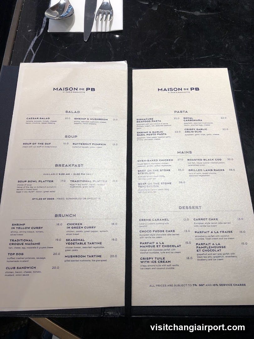 Maison du PB Menu