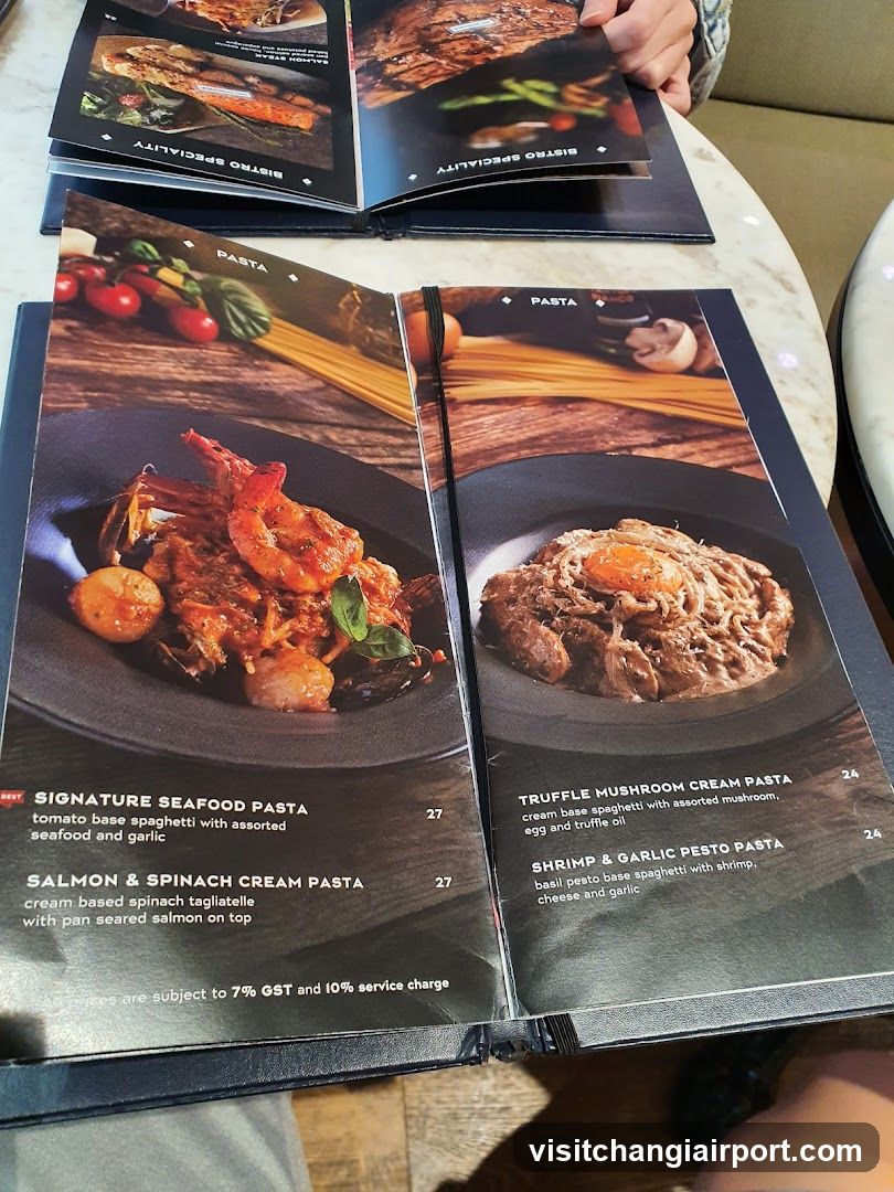 Pasta Menu Display
