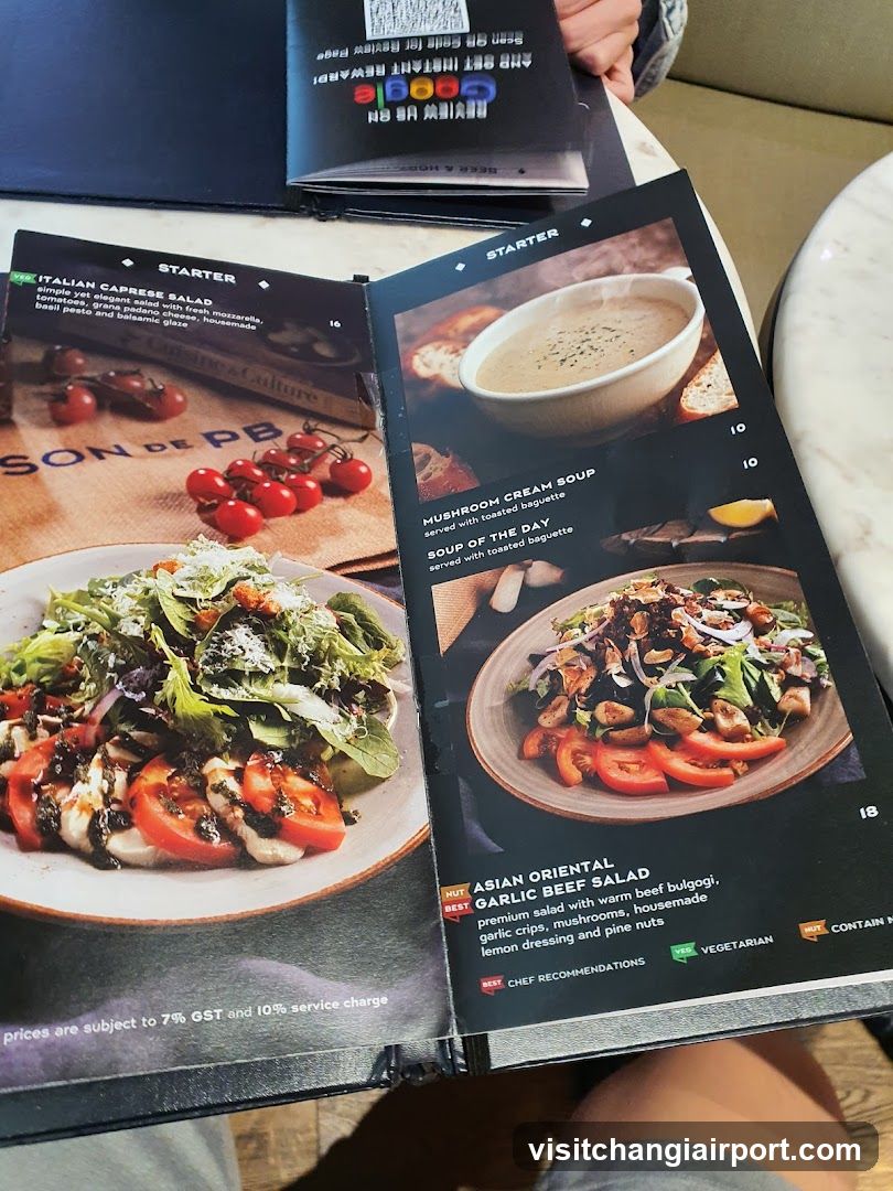 Restaurant Menu Display
