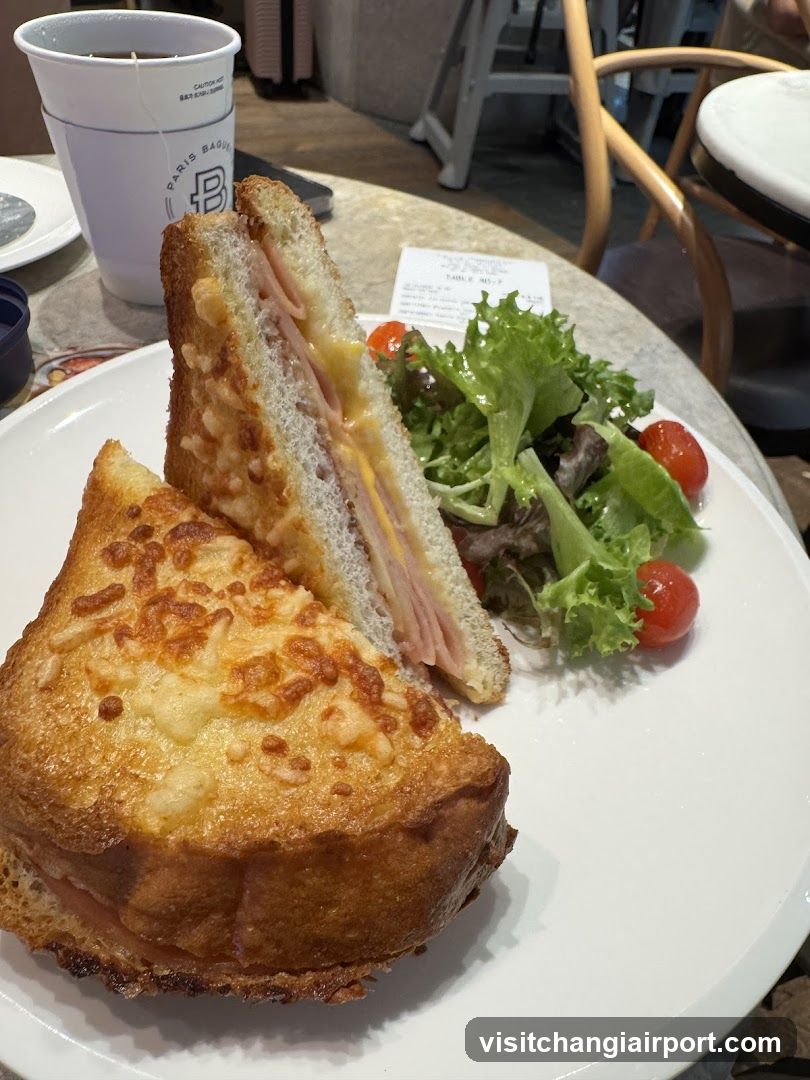 Grilled Sandwich and Salad