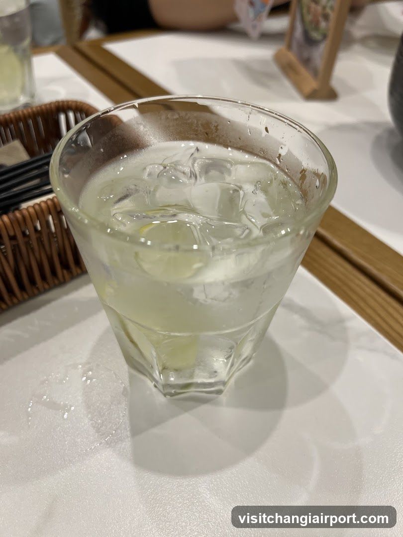 Iced Drink with Lemon