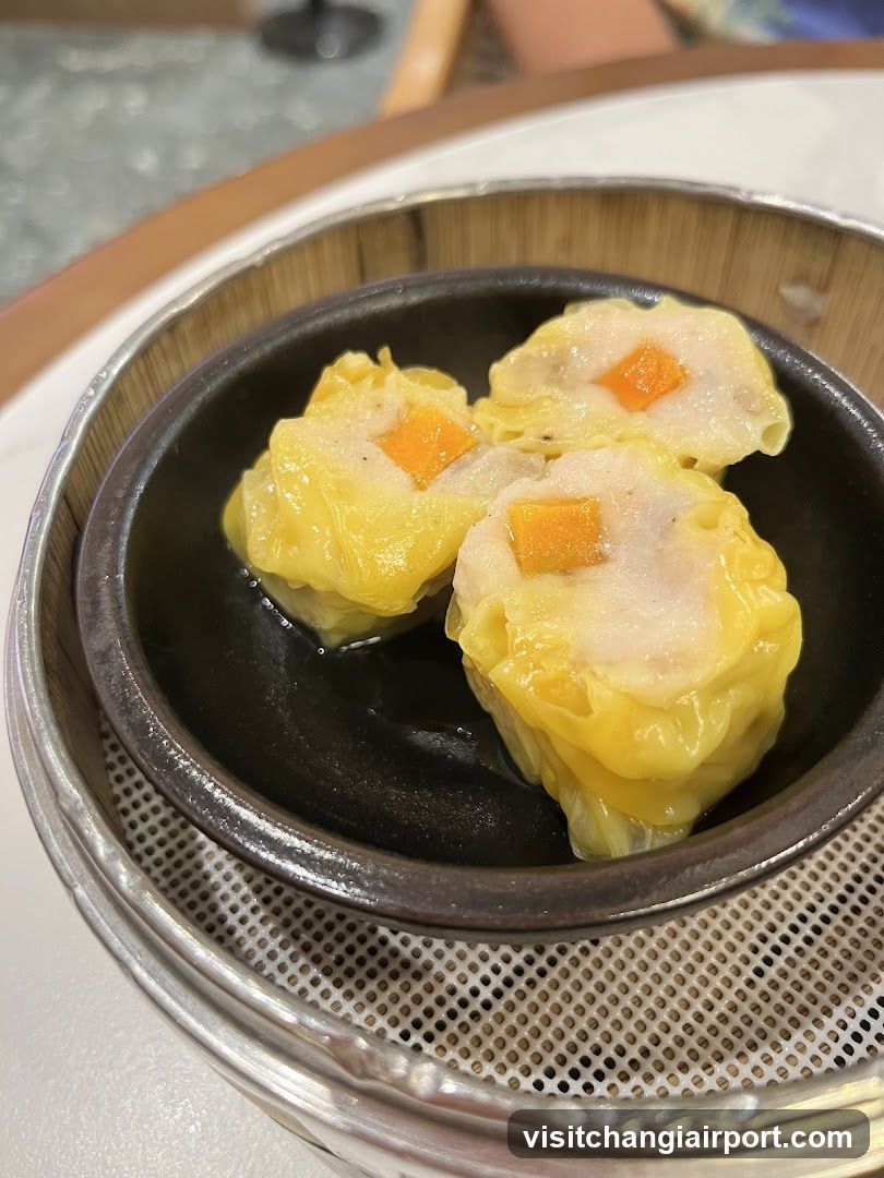 Steamed Dumplings in Bamboo Steamer