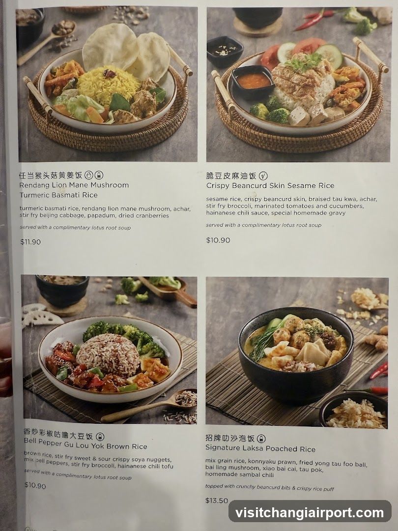 Asian Rice Menu Page