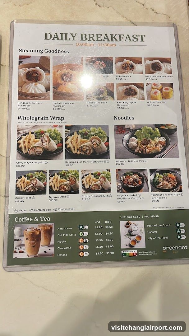 Daily Breakfast Menu