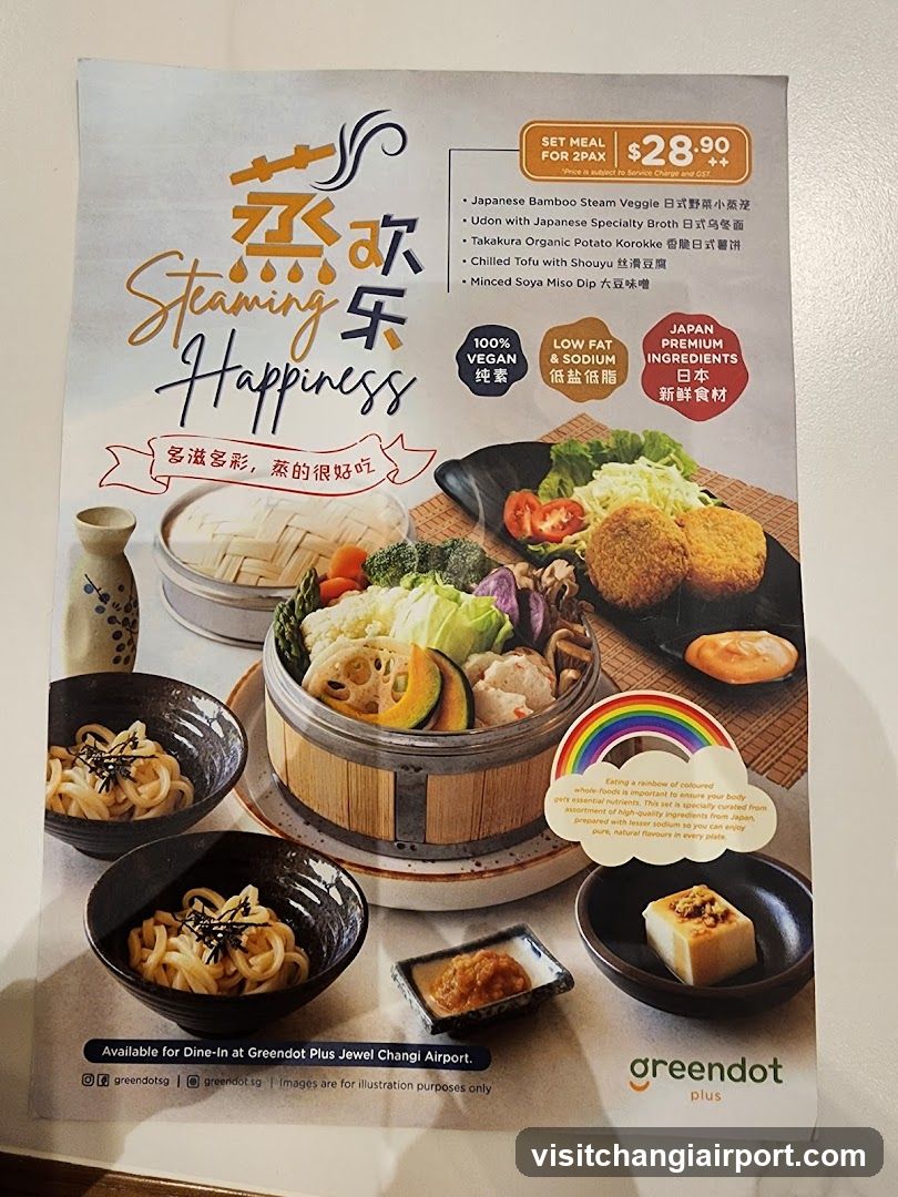 Steaming Happiness Menu Flyer