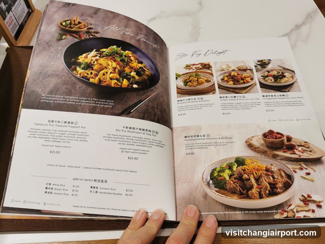 A La Carte Menu