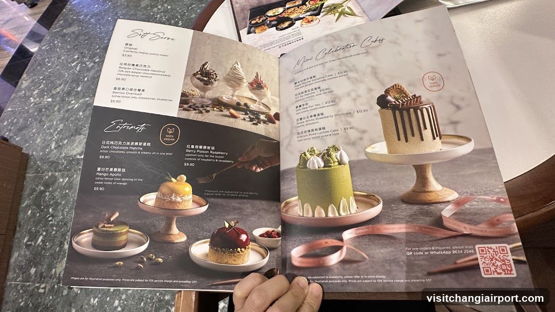 Self Serve & Mini Celebration Cakes Menu