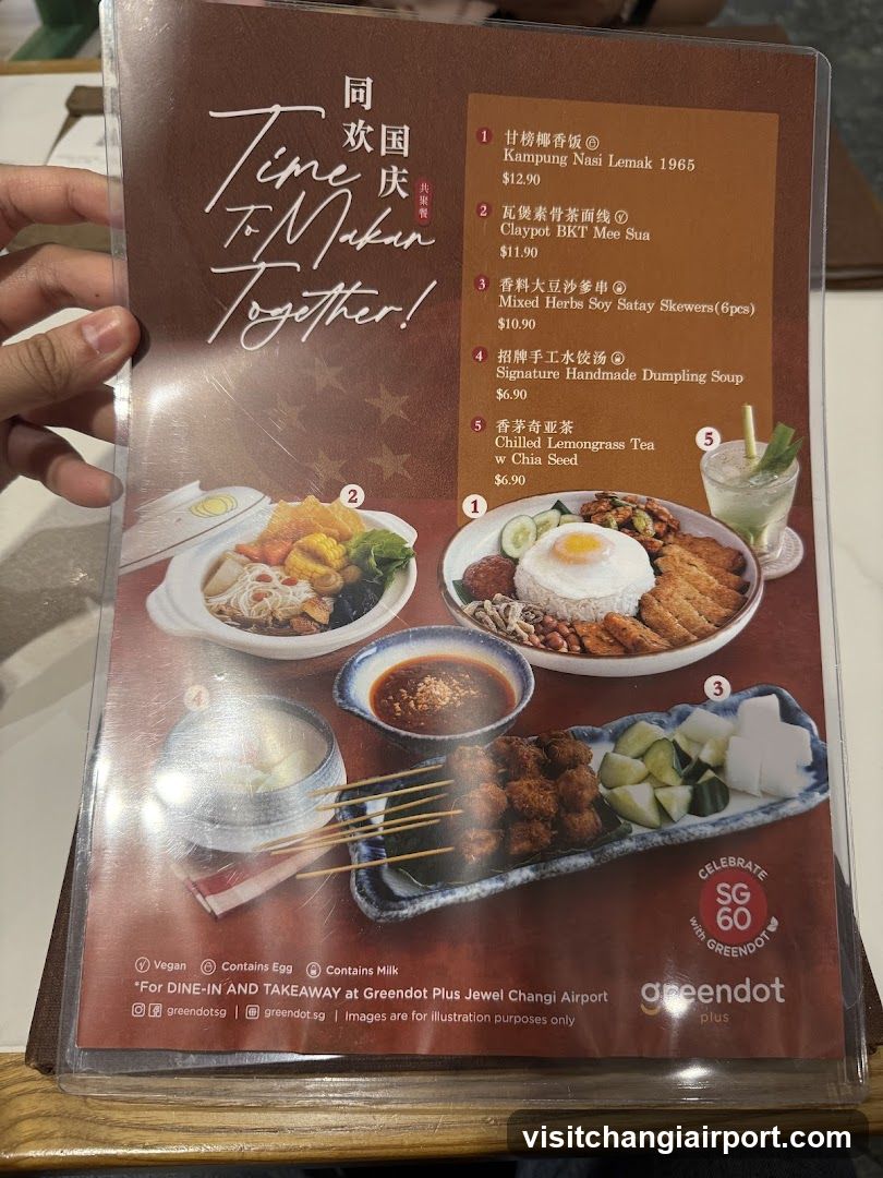 Greendot Plus Menu