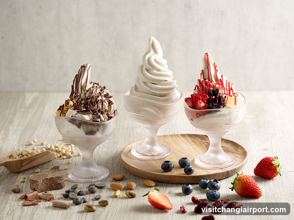 Soft Serve Desserts with Toppings