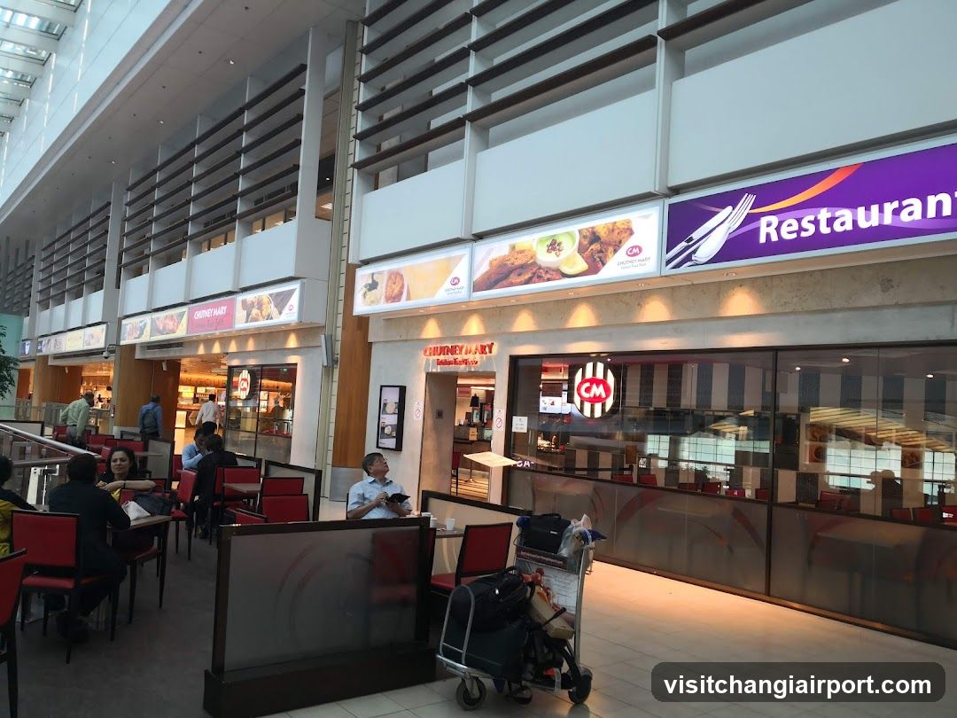 Airport Food Court Interior