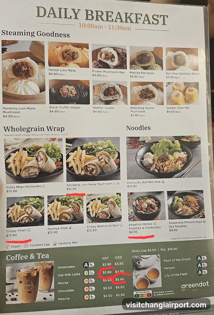 Daily Breakfast Menu