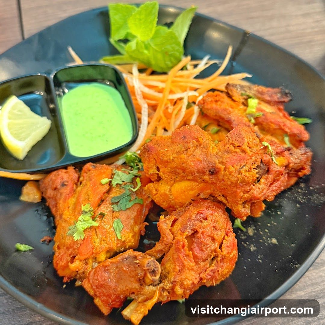 Spiced Chicken Thali Plate