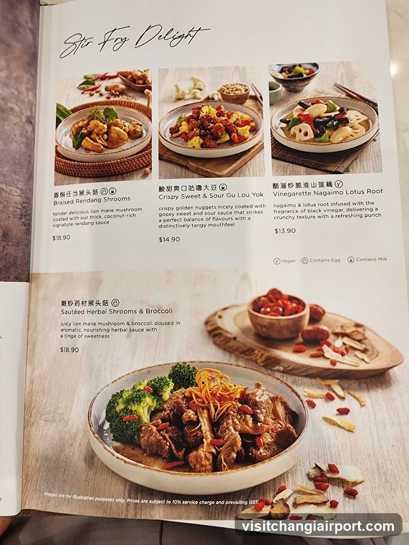 Star Fry Delight Menu Page