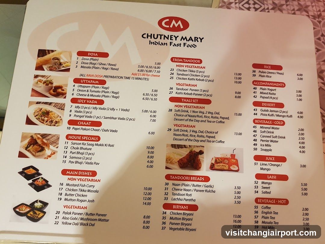 Chutney Mary Indian Fast Food Menu