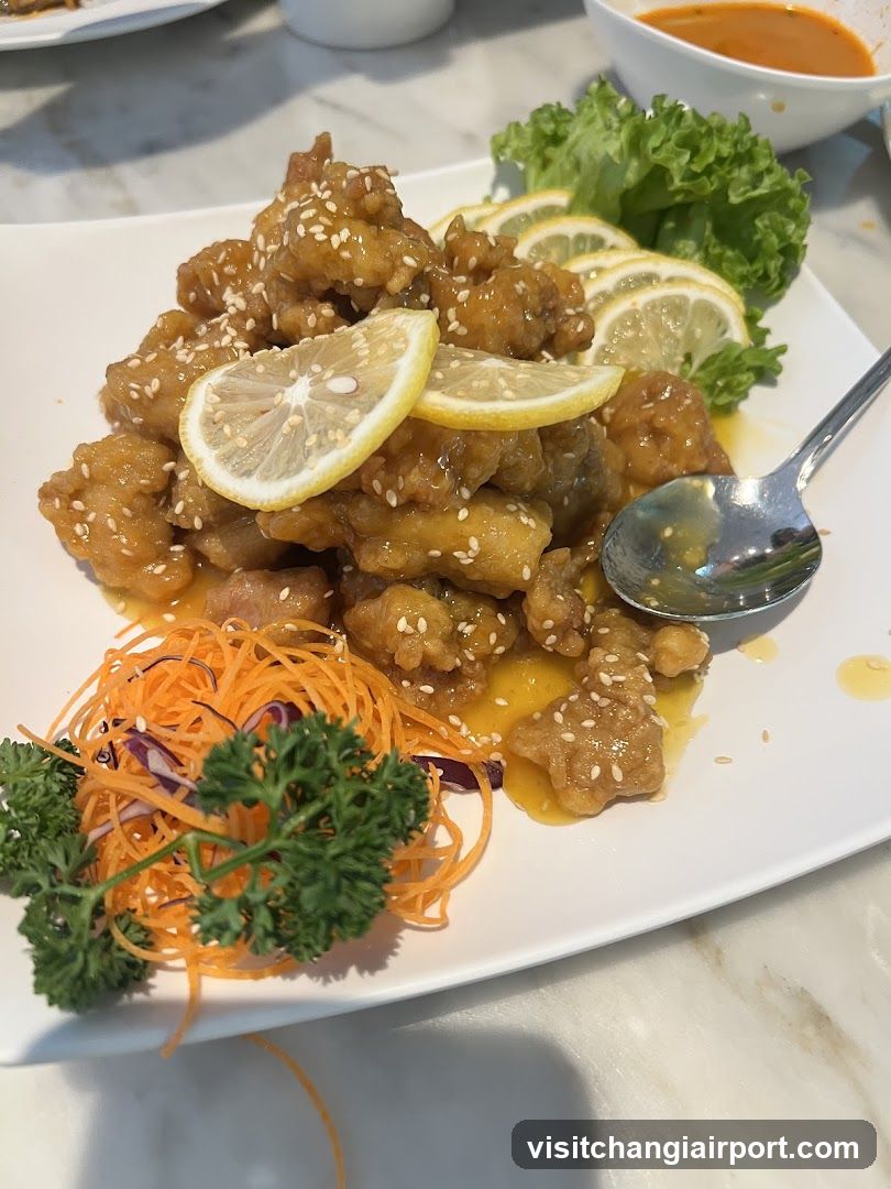 Lemon Glazed Chicken with Garnish